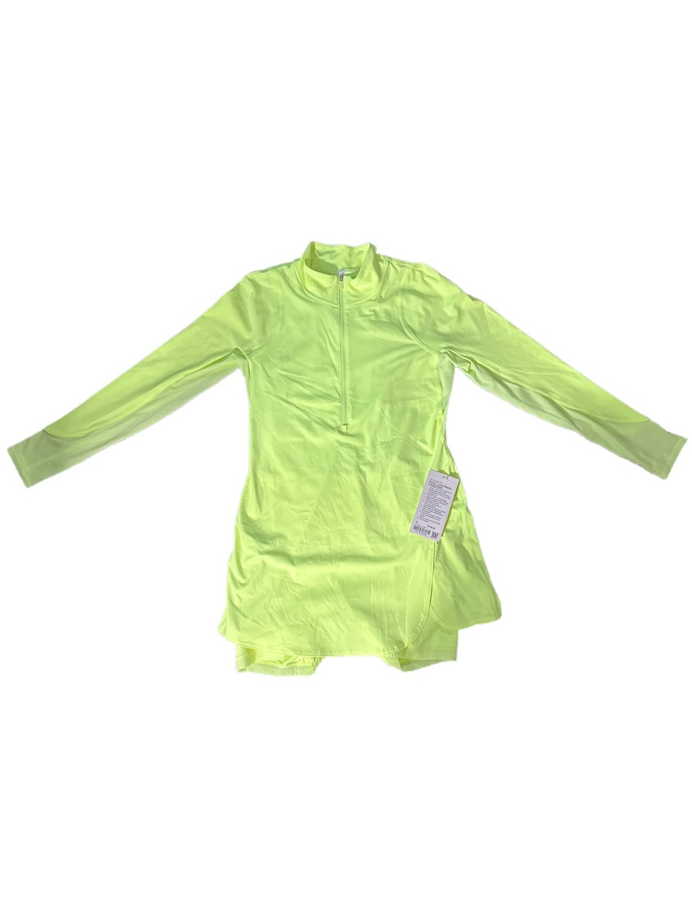 Lululemon Nulux Long-Sleeve Tennis Dress Faded Zap NWT Size 10